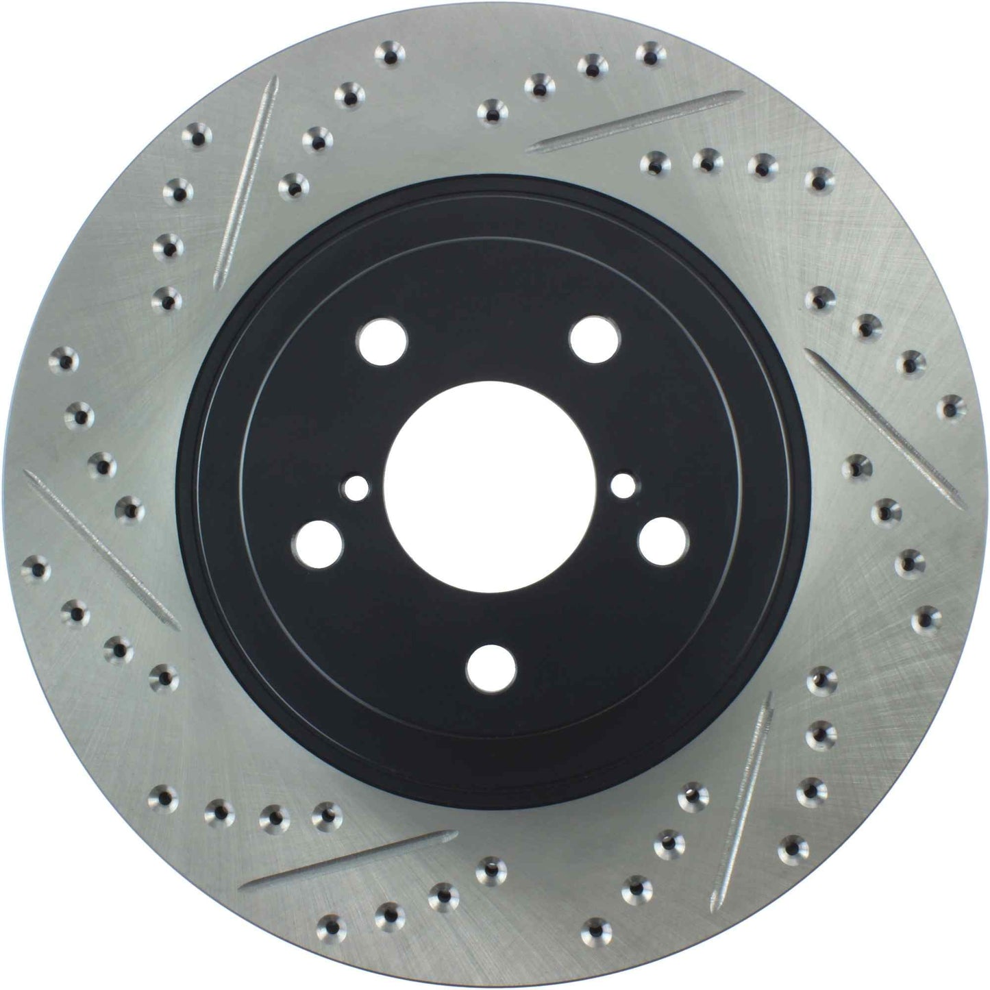 StopTech Sport Drilled/Slotted Brake Rotor; Front Right