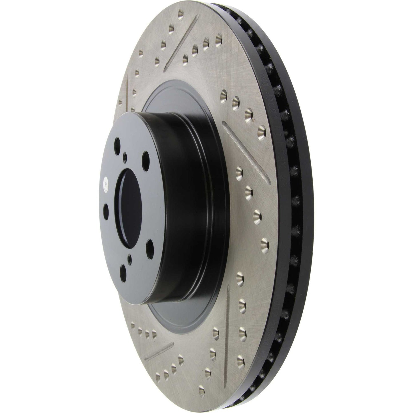 StopTech Sport Drilled/Slotted Brake Rotor; Front Right