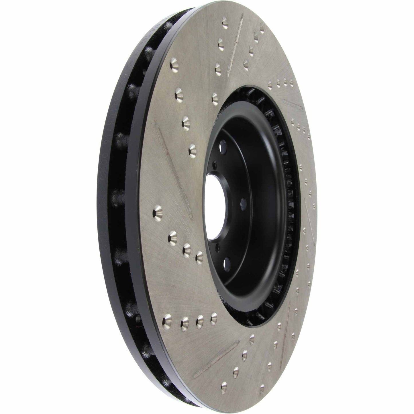 StopTech Sport Drilled/Slotted Brake Rotor; Front Left