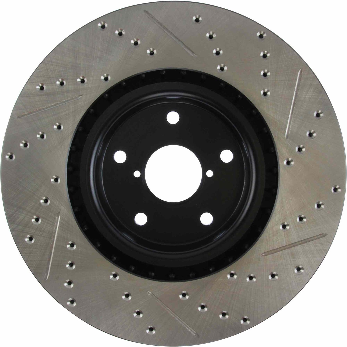 StopTech Sport Drilled/Slotted Brake Rotor; Front Right