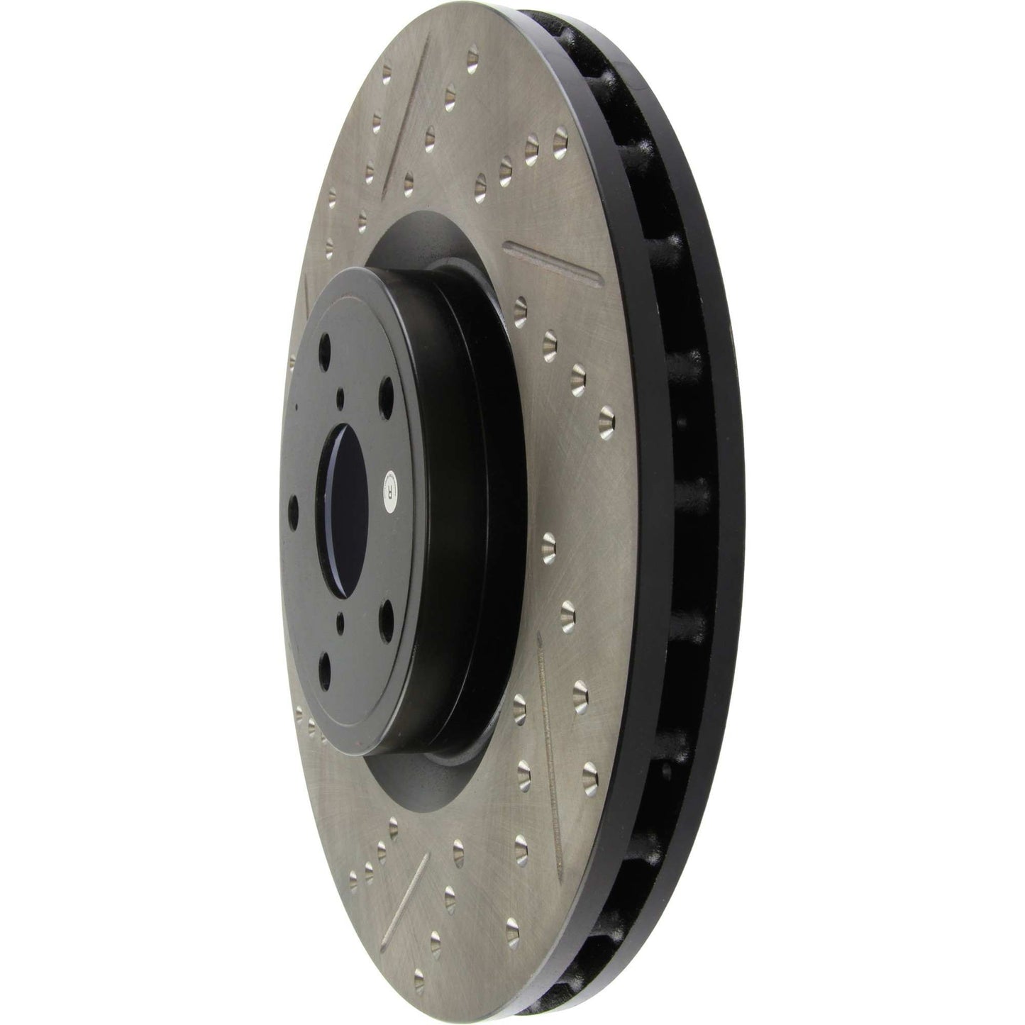 StopTech Sport Drilled/Slotted Brake Rotor; Front Right