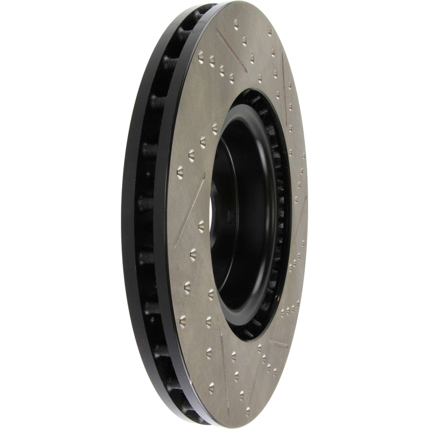 StopTech Sport Drilled/Slotted Brake Rotor; Front Right