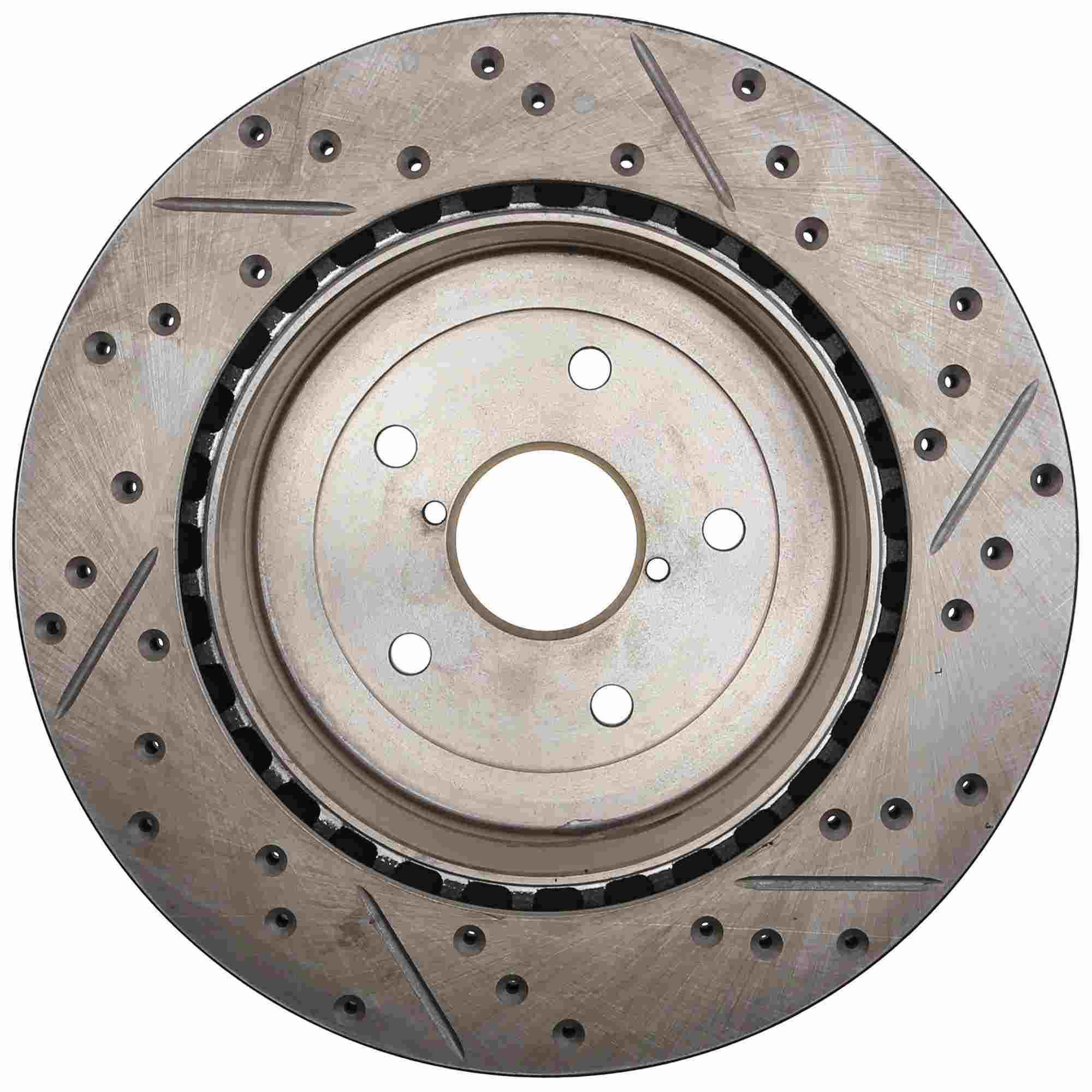 StopTech Sport Drilled/Slotted Brake Rotor; Rear Right