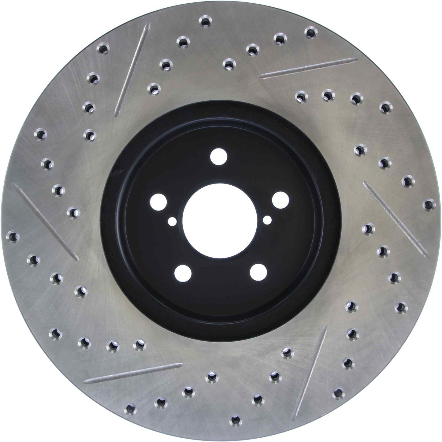 StopTech Sport Drilled/Slotted Brake Rotor; Front Left