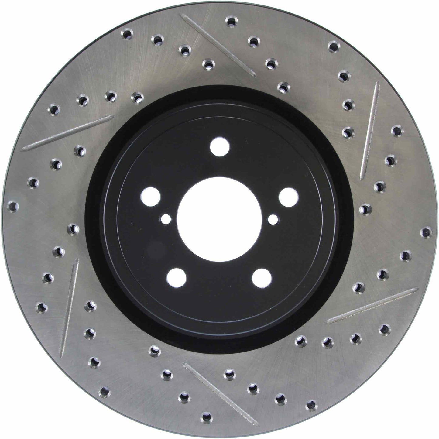 StopTech Sport Drilled/Slotted Brake Rotor; Front Left