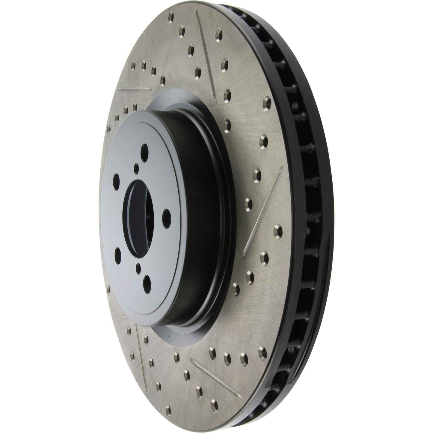 StopTech Sport Drilled/Slotted Brake Rotor; Front Left