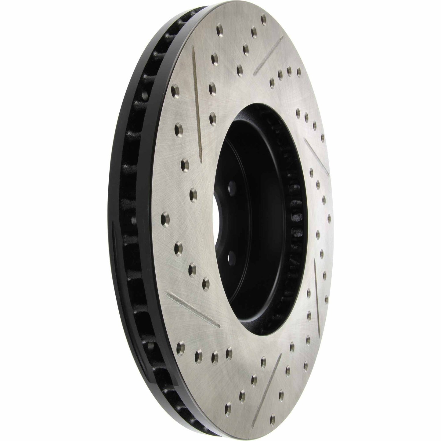 StopTech Sport Drilled/Slotted Brake Rotor; Front Left
