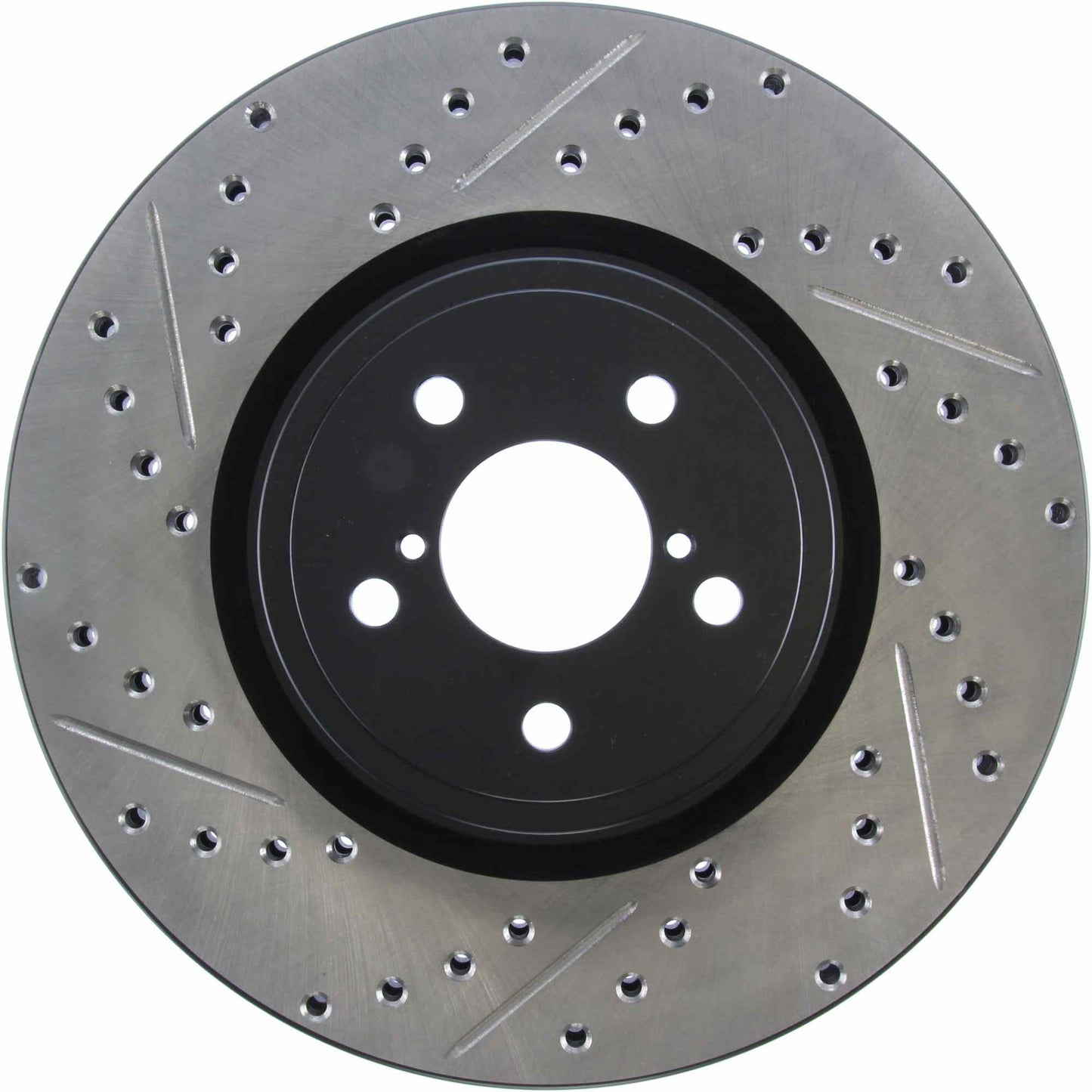 StopTech Sport Drilled/Slotted Brake Rotor; Front Right