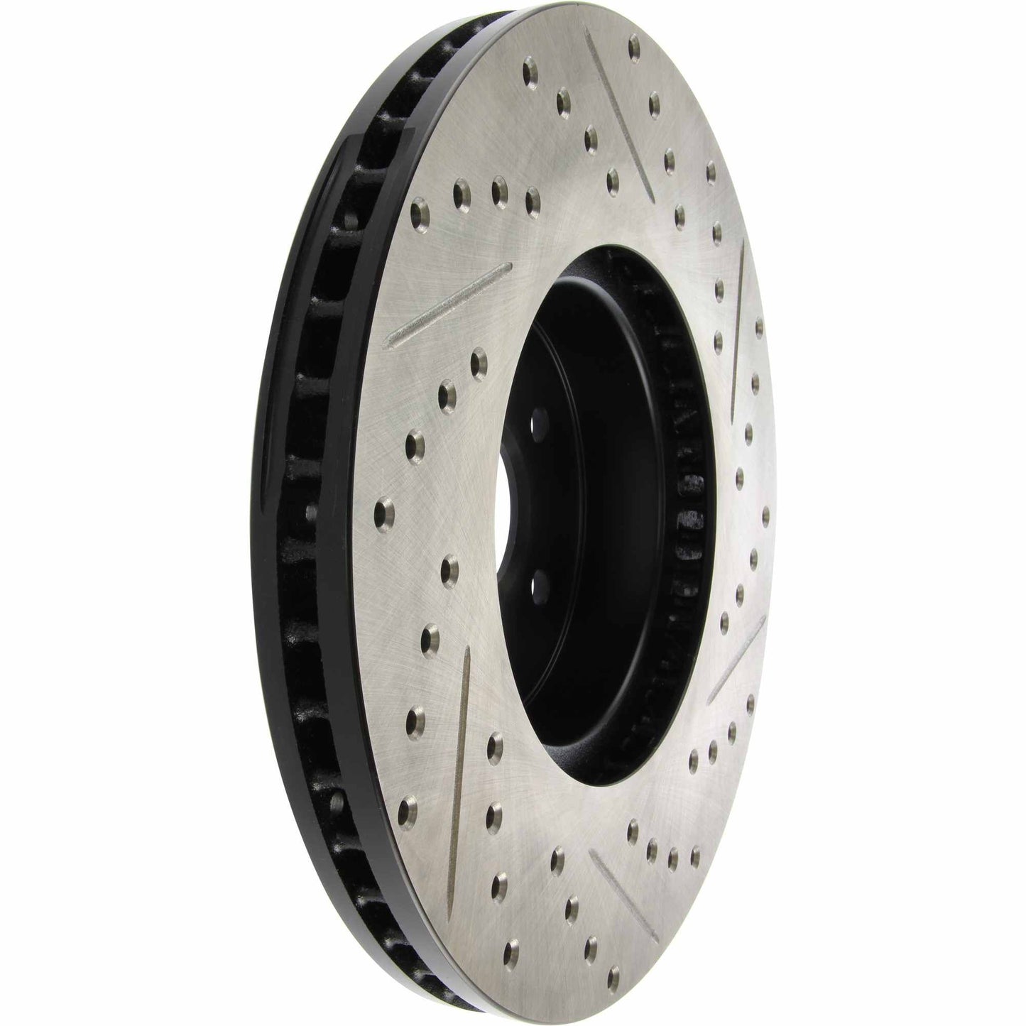 StopTech Sport Drilled/Slotted Brake Rotor; Front Right