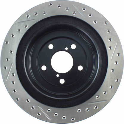 StopTech Sport Cryo Drilled/Slotted Brake Rotor; Rear Right
