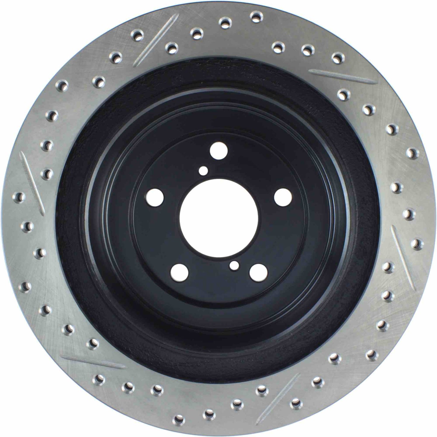 StopTech Sport Drilled/Slotted Brake Rotor; Rear Left