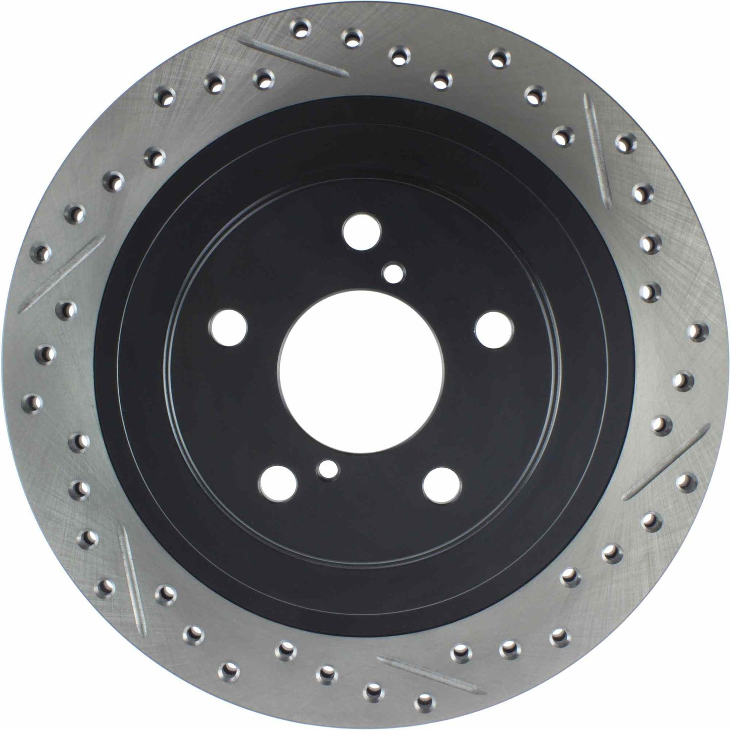 StopTech Sport Drilled/Slotted Brake Rotor; Rear Left