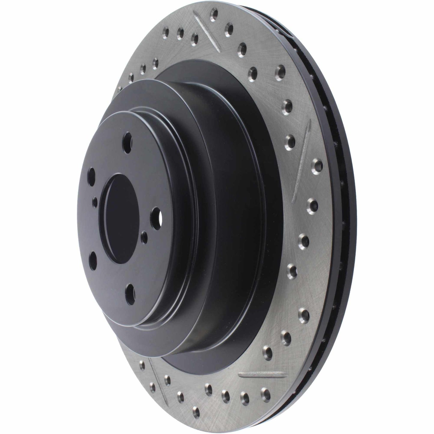 StopTech Sport Drilled/Slotted Brake Rotor; Rear Left