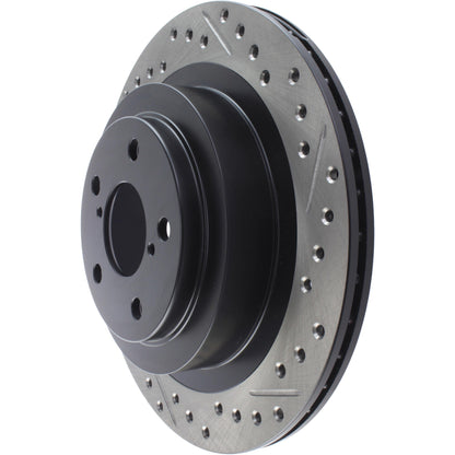 StopTech Sport Drilled/Slotted Brake Rotor; Rear Left