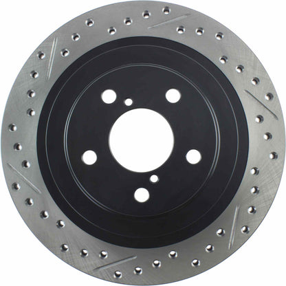 StopTech Sport Drilled/Slotted Brake Rotor; Rear Right