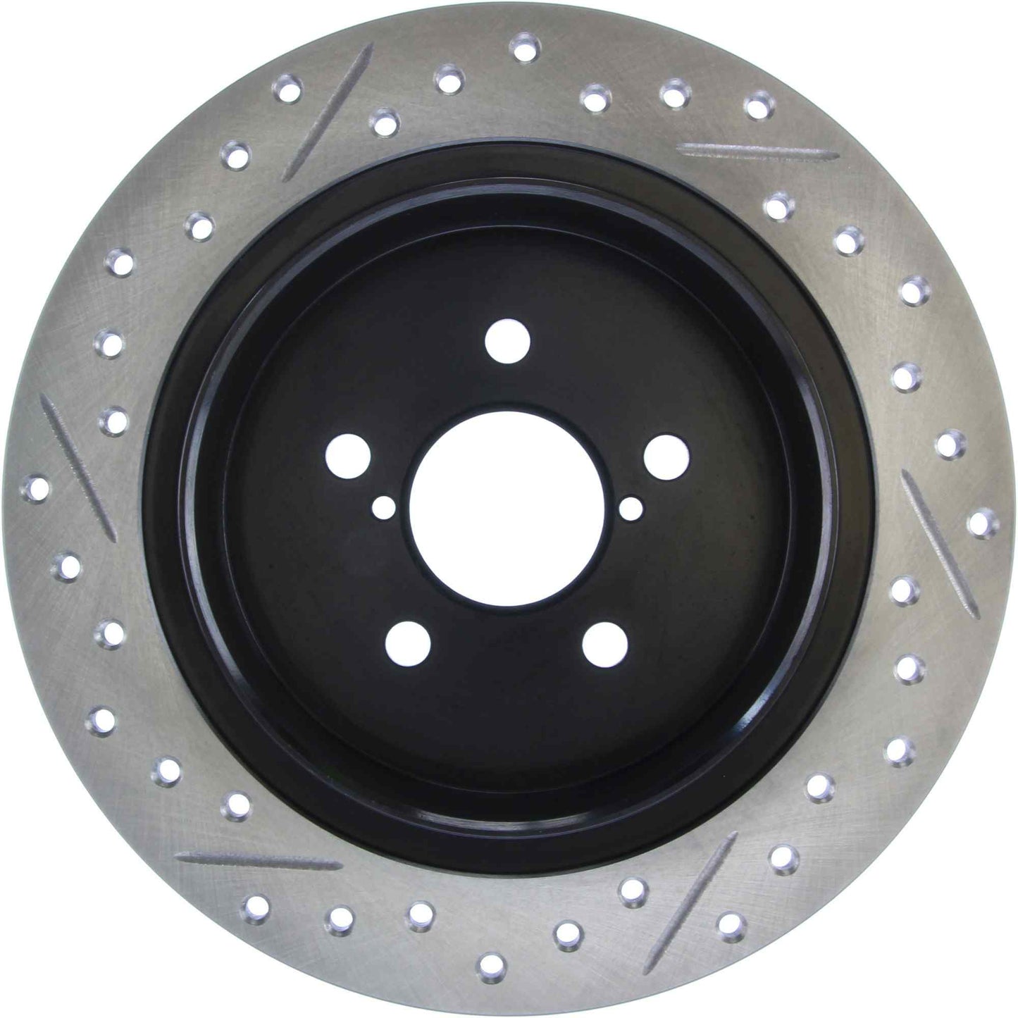 StopTech Sport Drilled/Slotted Brake Rotor; Rear Left