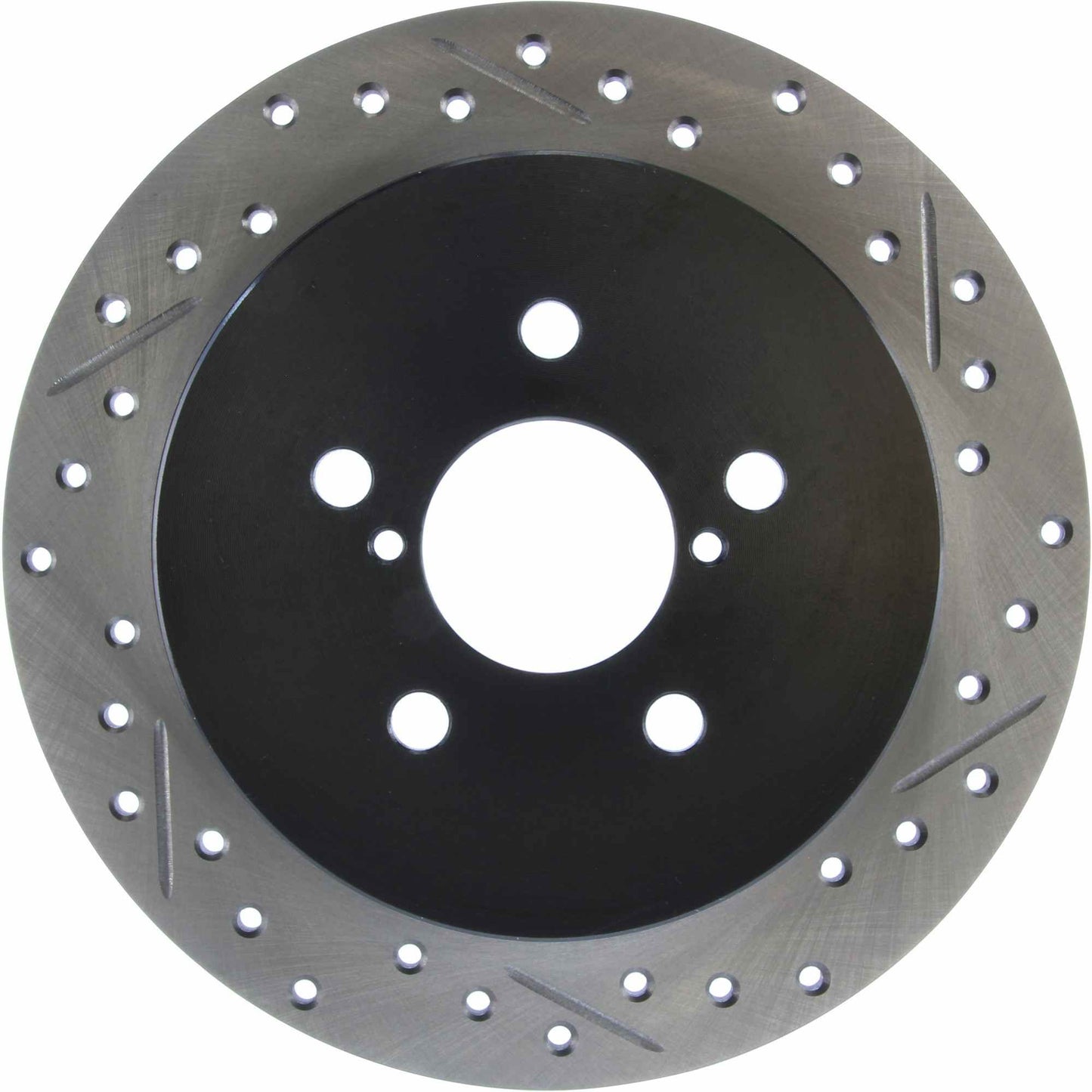 StopTech Sport Drilled/Slotted Brake Rotor; Rear Left
