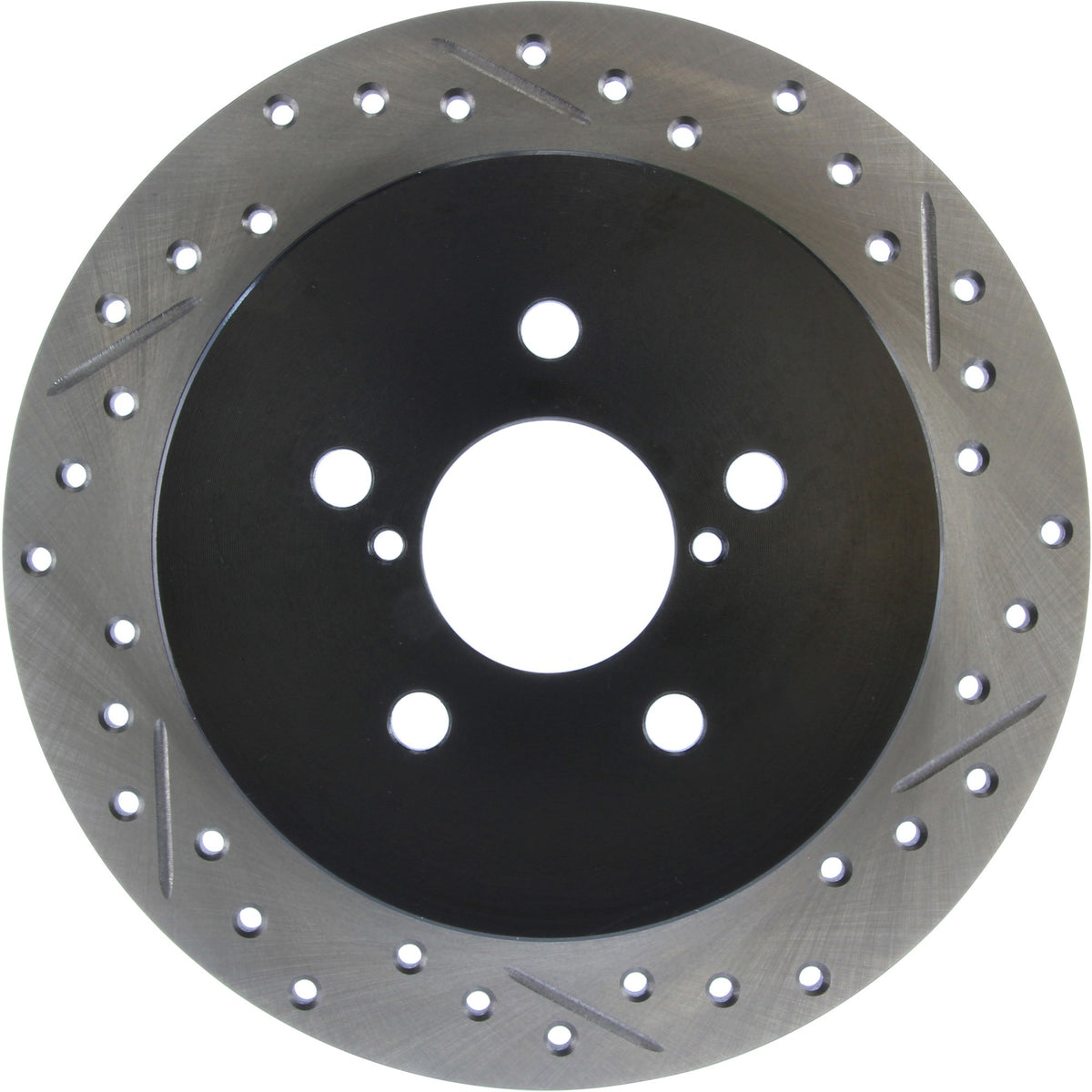 StopTech Sport Drilled/Slotted Brake Rotor; Rear Left