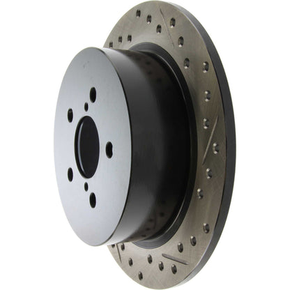 StopTech Sport Drilled/Slotted Brake Rotor; Rear Left