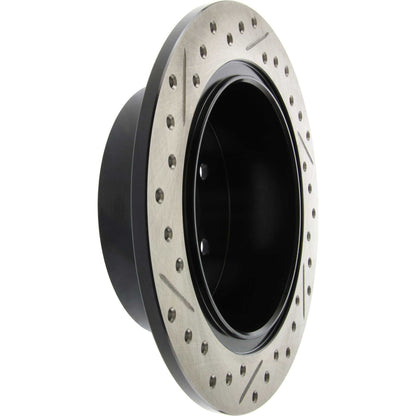 StopTech Sport Drilled/Slotted Brake Rotor; Rear Left