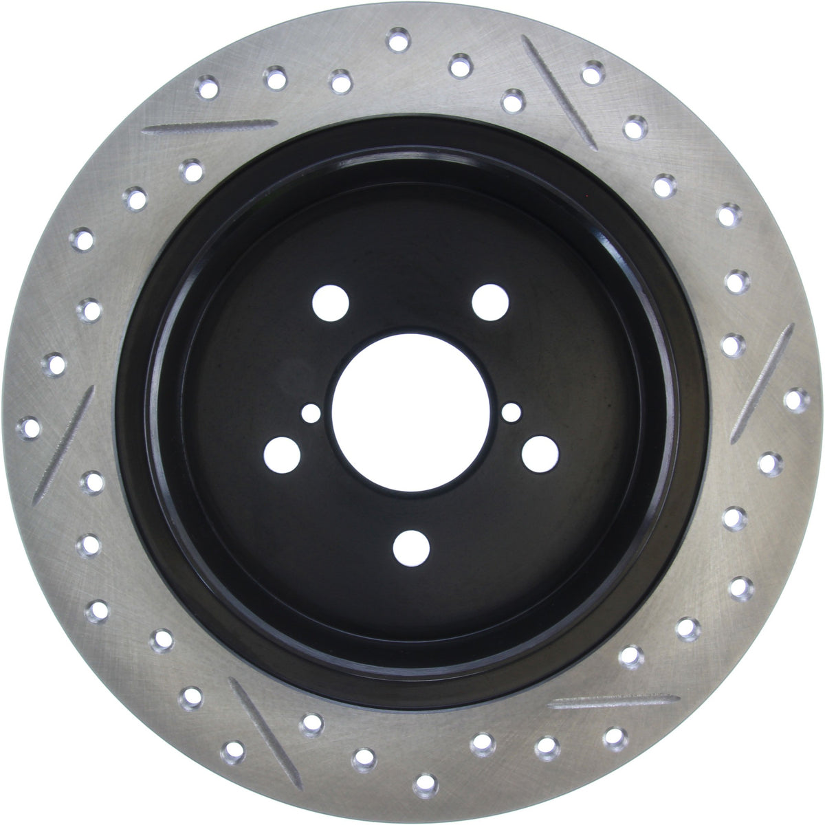 StopTech Sport Drilled/Slotted Brake Rotor; Rear Right