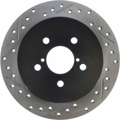 StopTech Sport Drilled/Slotted Brake Rotor; Rear Right