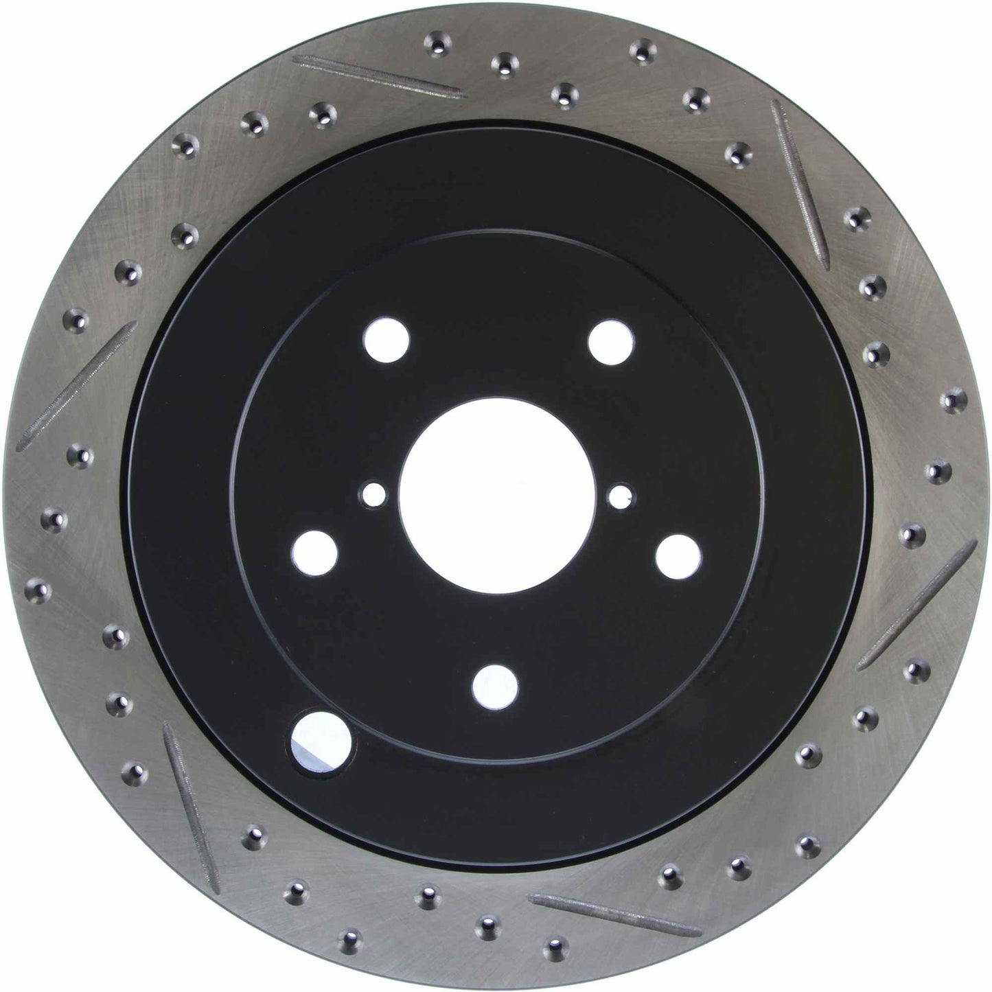 StopTech Sport Drilled/Slotted Brake Rotor; Rear Left