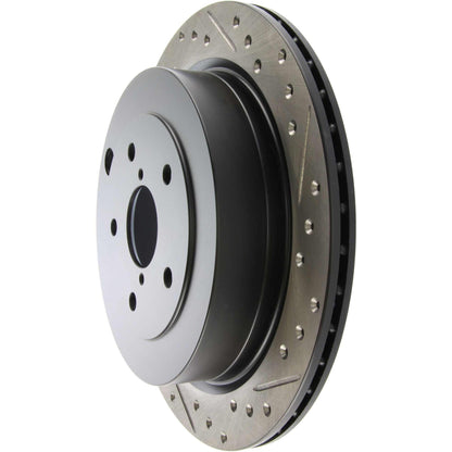 StopTech Sport Drilled/Slotted Brake Rotor; Rear Left