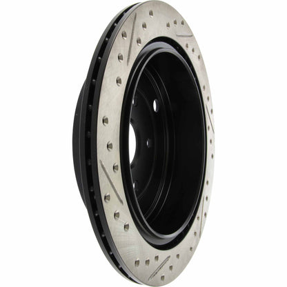 StopTech Sport Drilled/Slotted Brake Rotor; Rear Left