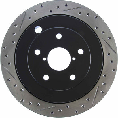 StopTech Sport Drilled/Slotted Brake Rotor; Rear Right
