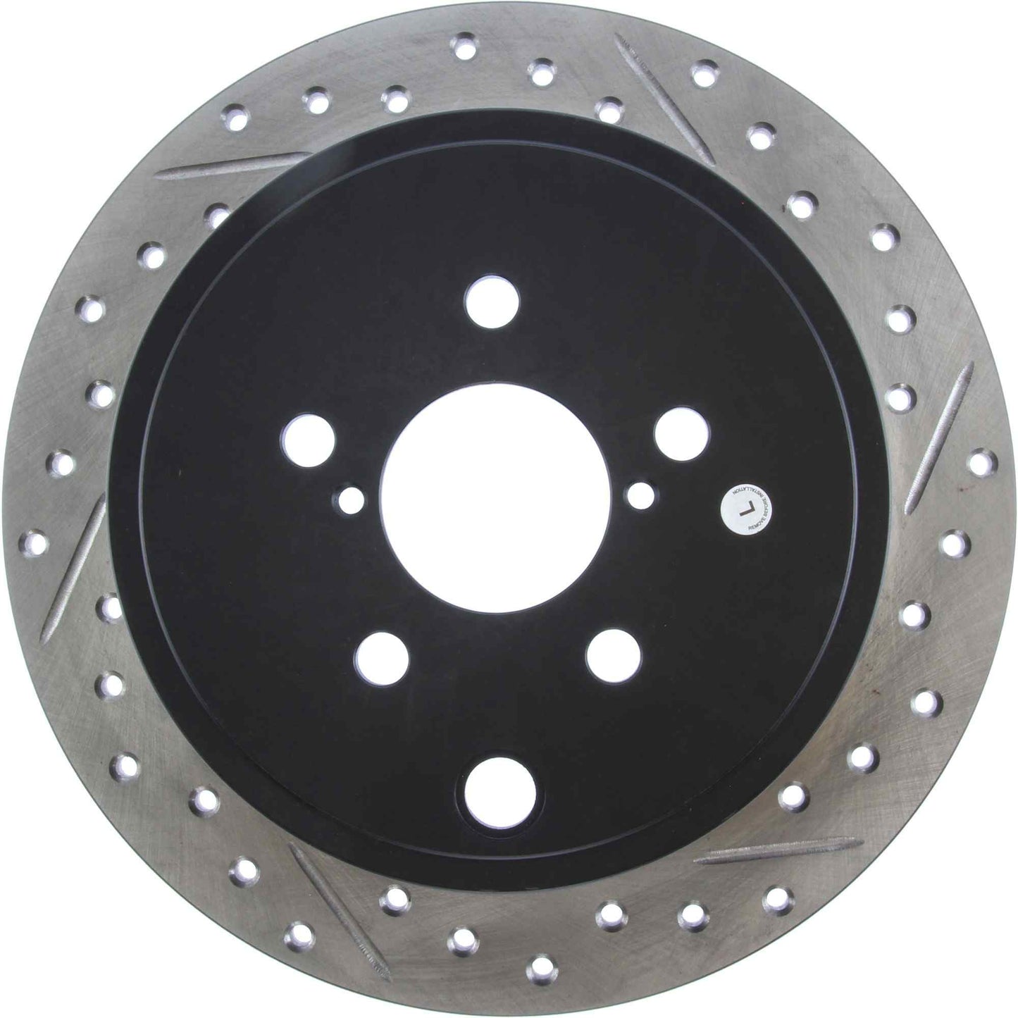 StopTech Sport Drilled/Slotted Brake Rotor; Rear Left