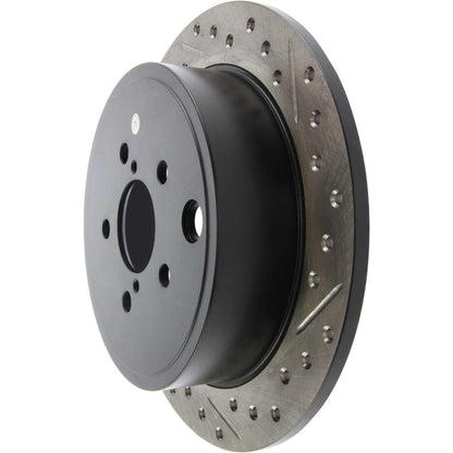 StopTech Sport Drilled/Slotted Brake Rotor; Rear Left