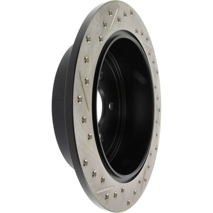 StopTech Sport Drilled/Slotted Brake Rotor; Rear Left