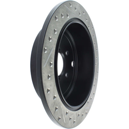 StopTech Sport Drilled/Slotted Brake Rotor; Rear Right
