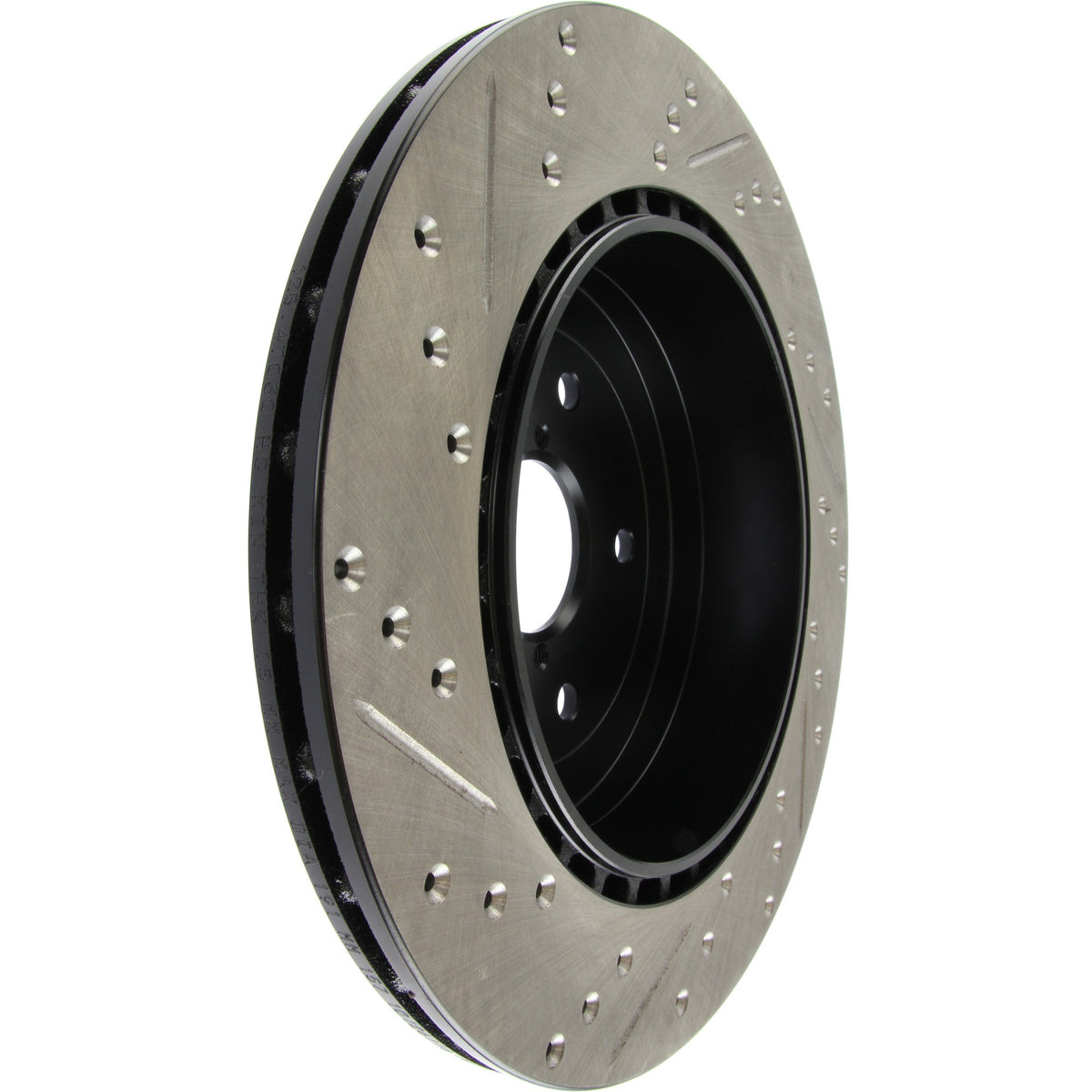 StopTech Sport Drilled/Slotted Brake Rotor; Rear Left