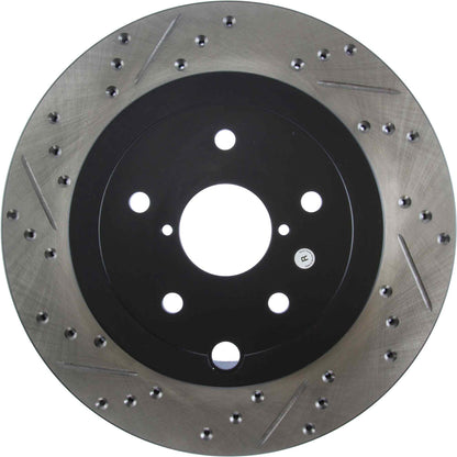 StopTech Sport Drilled/Slotted Brake Rotor; Rear Right