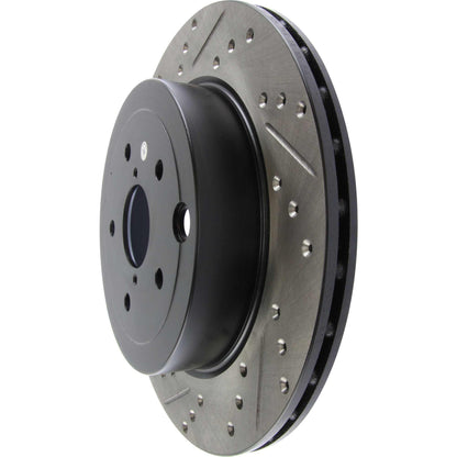 StopTech Sport Drilled/Slotted Brake Rotor; Rear Right