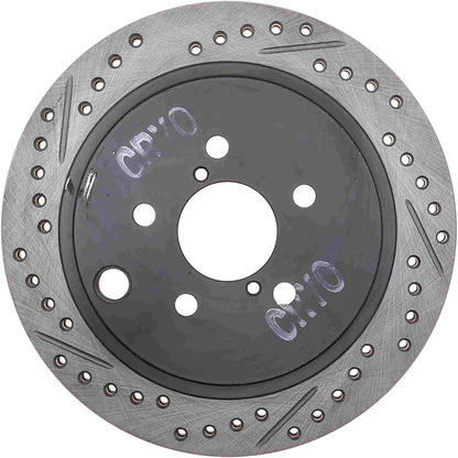 StopTech 10 Subaru Legacy 2.5/3.6R SportStop Cryo Slotted & Drilled Rear Left Side Brake Rotor 127.47031CL