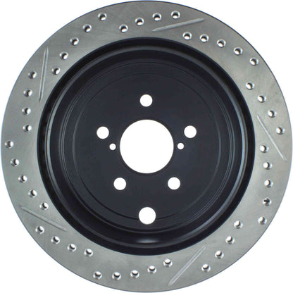 StopTech Sport Drilled/Slotted Brake Rotor; Rear Left