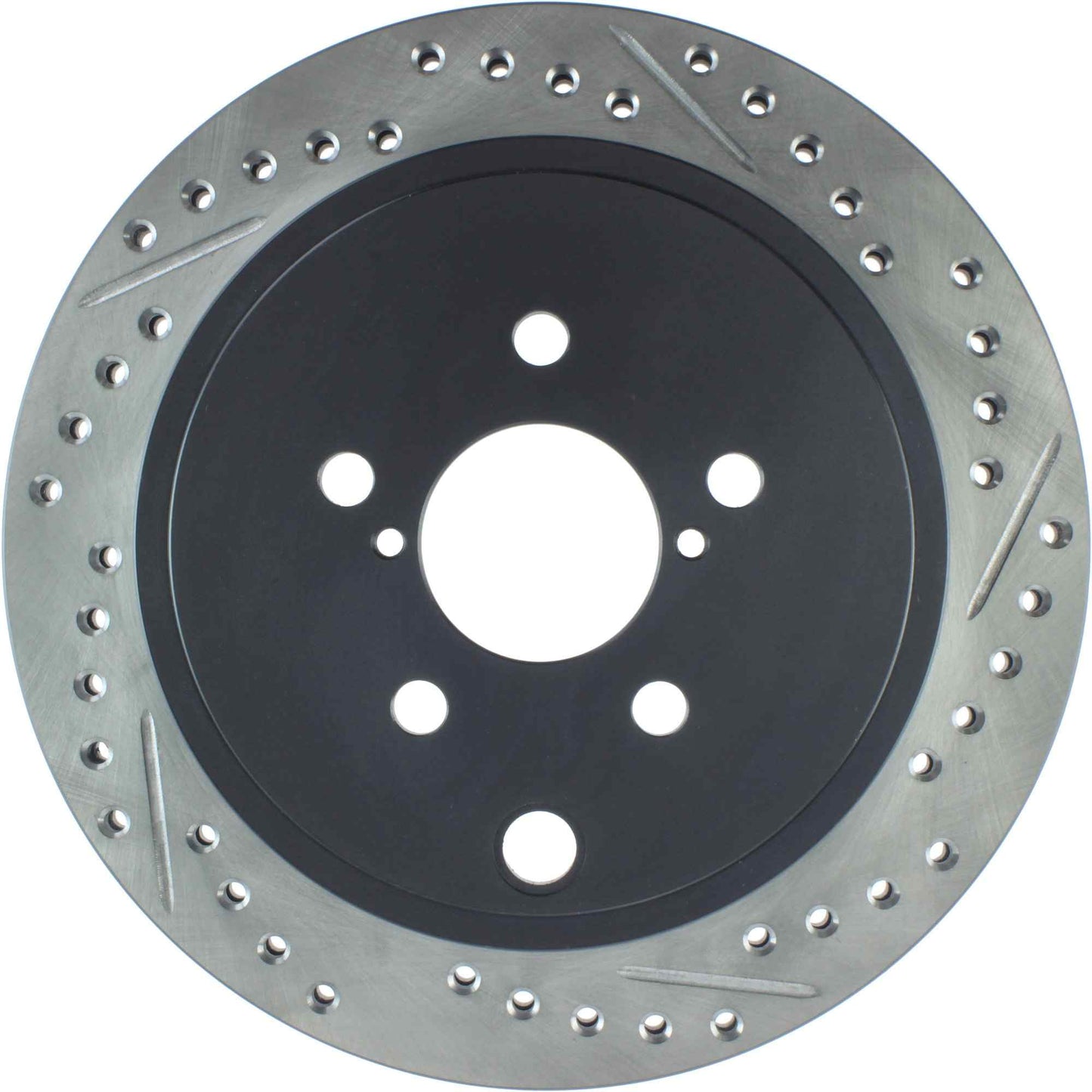 StopTech Sport Drilled/Slotted Brake Rotor; Rear Left