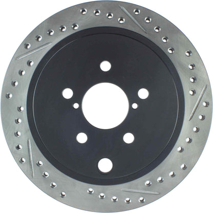 StopTech Sport Drilled/Slotted Brake Rotor; Rear Left