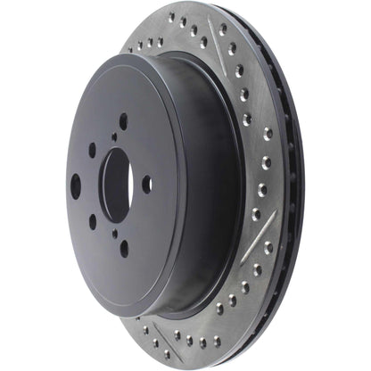 StopTech Sport Drilled/Slotted Brake Rotor; Rear Left