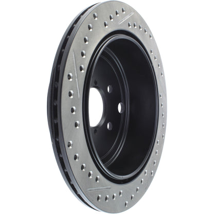 StopTech Sport Drilled/Slotted Brake Rotor; Rear Left