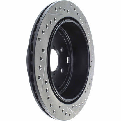 StopTech Sport Drilled/Slotted Brake Rotor; Rear Right