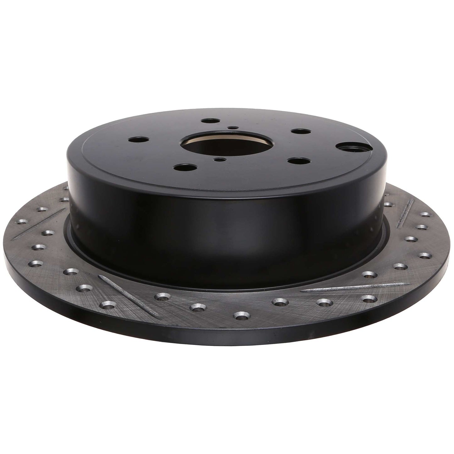 StopTech 15-19 Subaru WRX (Excl. Eyesight Technology) Rear Left Sport Drilled & Slotted Rotor 127.47032L