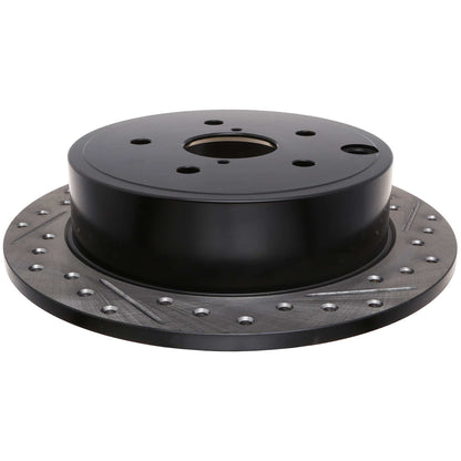 StopTech 15-19 Subaru WRX (Excl. Eyesight Technology) Rear Left Sport Drilled & Slotted Rotor 127.47032L