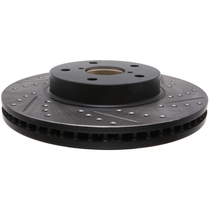 StopTech Sport Drilled/Slotted Brake Rotor; Front Left