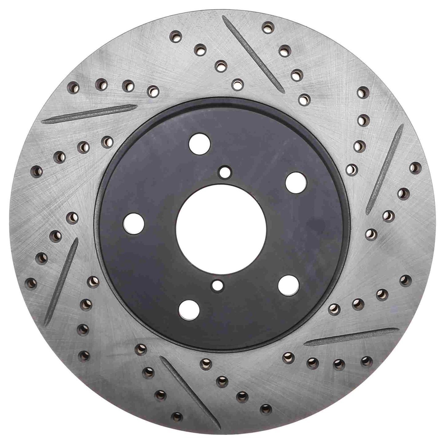 StopTech Sport Drilled/Slotted Brake Rotor; Front Left