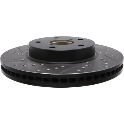StopTech Sport Drilled/Slotted Brake Rotor; Front Right