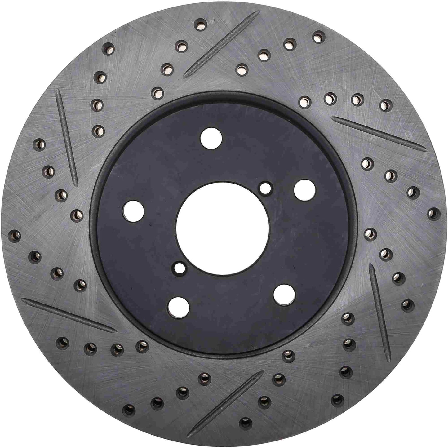 StopTech Sport Drilled/Slotted Brake Rotor; Front Right
